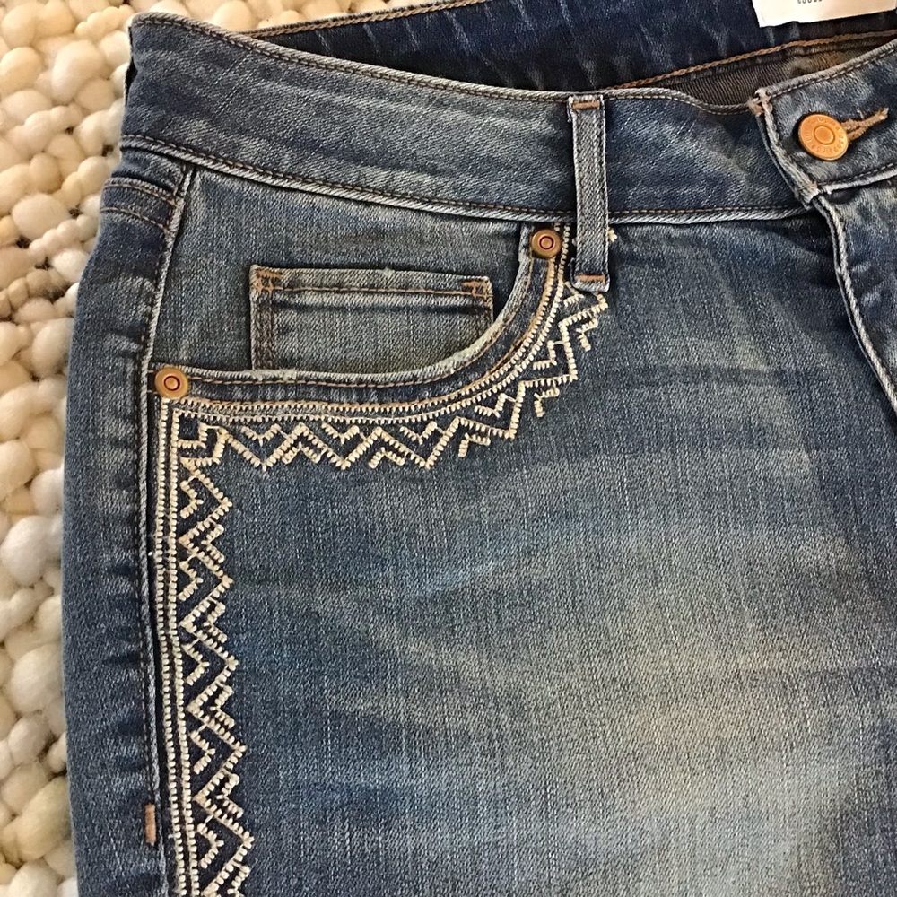 SONOMA Boho Skinny Mid Rise Jeans, Size 12 NWT